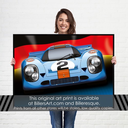 Porsche 917 poster le - le, mans