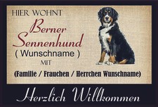 Fussmatte berner sennenhund - fussmatte,