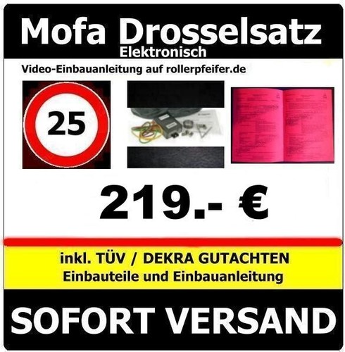 Mofadrossel drosselsatz 25 - mofadrossel,