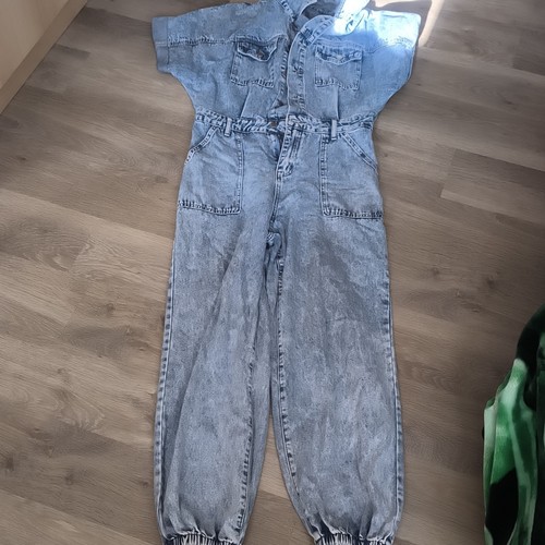 Damen denim overall blau - damen, denim-overall