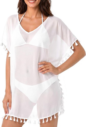 Strandponcho damen schwarz - strandponcho,