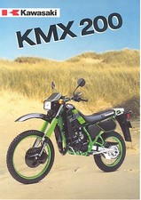Kawasaki Prospekt - Blatt KMX 200 Modelljahr ?