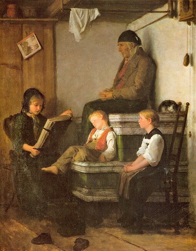 Sonntagnachmittag albert anker - sonntagnachmittag,