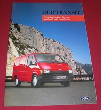 dachbodenfund prospekt kfz ford transit ausführ. reklame heft werbung 1987 auto
