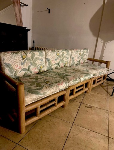 Antik bambus couch - set, aus