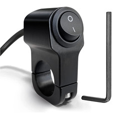 Alu-Kippschalter | 22mm Lenker-Steuerung | 12V Motorrad-Scheinwerfer