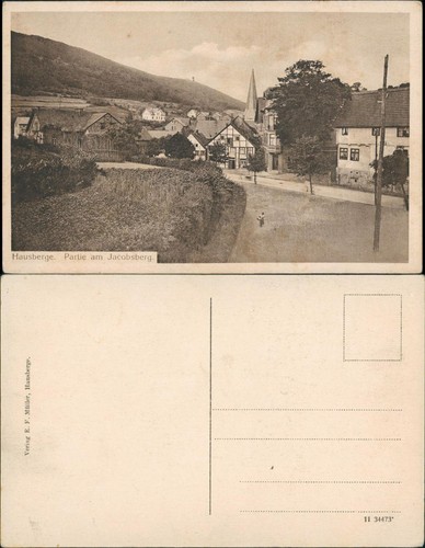 Ansichtskarte hausberge porta - ansichtskarte, hausberge-porta