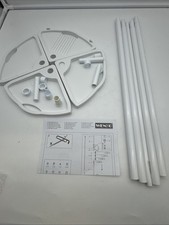 WENKO Teleskop Duschregal – 4 Ablagen, Ecke, Badewanne/Dusche, EASY Montage