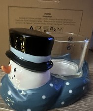 Partylite Snowman Schneemann Votiv Teelicht  Halter OVP