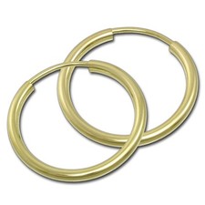 GoldDream gold Ohrringe 30mm 333er Gelbgold 8 Karat Damen Creolen GDO0003Y