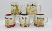 5er Set Starbucks Global City Icon Mugs - Berlin Hamburg Vienna London Paris