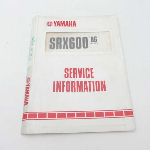 Yamaha srx 600 service - srx,