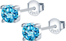 6MM Zirkonia Ohrstecker Damen