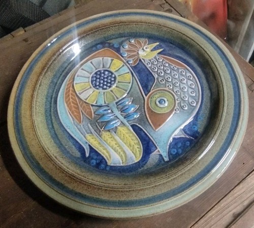 Mid century wandteller keramik - mid,