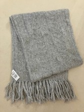 Schal Winterschal OPUS grey Woll Alpaka  Neuzustand   35 cm x 185 cm