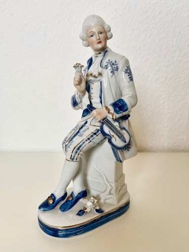 Große porzellanfigur rokoko - porzellanfigur,