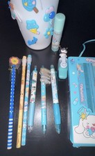 Cinnamoroll Schulsachen /Fiedermäppchen Stiftetui /Stifte +Bleistift NEU