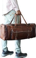 Leder Herren Reise Sporttasche