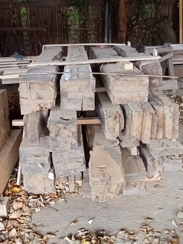 Alte eichenbalken - alte,