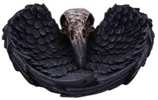 Nemesis Now Dekoartikel  Edgar's Raven schwarz/beige Gothic Polyresin Standard
