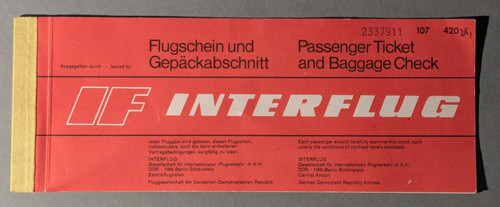 Ddr interflug berlin - interflug,