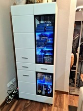 Vitrine Schrank Weiß