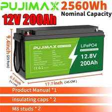 NEW 12V 200AH LiFePO4 Lithium