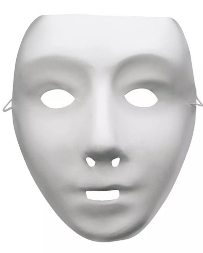 Weiße roboter maske - weiße,