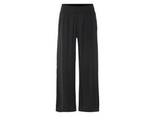 esmara® Damen Palazzo-Hose, weites Bein (Schwarz, M(40/42)) - B-Ware neuwertig