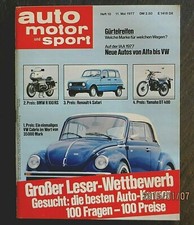 AMS 10/1977 VW-Käfer-Cabrio,Monteverdi Safari,Mitsubishi Galant Sigma,Porsche 92