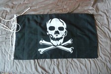 Flagge / Fahne Pirat, Piratenflagge, 70 x 40 cm,  robuster Flaggenstoff