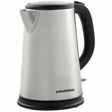 Grundig WK 5620 Wasserkocher 1,7L 2200W Edelstahl schwarz schnurlos