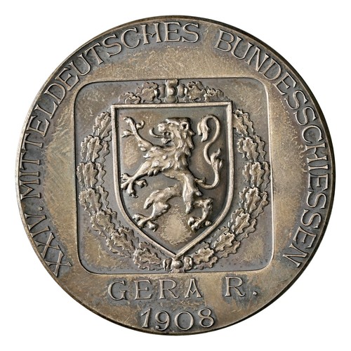 Reuss gera silbermedaille 1908 - gera,