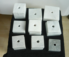 14 St. Marmorsockel weiss, , versch. Größen,  siehe Beschreibung und Bilder.