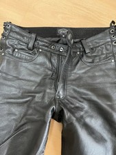 Polo Spirit Damen Motorradlederhose, schwarz, GR. M