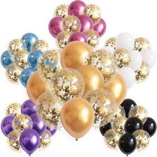 Luftballons Konfetti Metallic