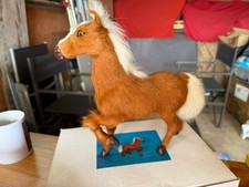 Felltier Pferd – Deko Falbe mit Originalverpackung (OVP)