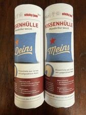 2x Sticky Jam Kissenbezug Meins & Deins, 40x40cm Kissenhülle, 55140476, 55140477