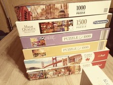 Puzzle Set - 6 Stück, 5x1000 Teile, 1x1023 Teile, Verschiedene Motive