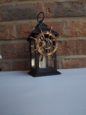 Laterne schwarz mit LED Kerze