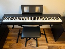 Yamaha P-45 Digital Piano–88 Weighted Keys, Includes Power Adapter, Stand, chair