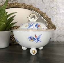 Antik Art Déco Porzellan Dose