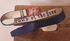 Wrangler Gürtel 85/34 Herren/Unisex Leder Gesamtlänge 103 cm Holland Vintage 