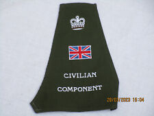 Brassard ,Civilian Component, Union Jack,, Armbinde Kosovo,Bosnia,Queens Crown