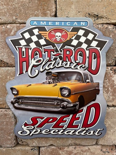 Blechschild hot rod - rod, speed