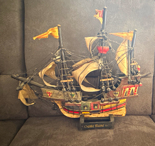 Santa maria segelschiff - segelschiff, modell