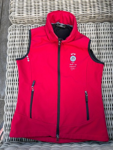 Polo weste rot innen - hv, rot,