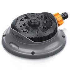 Brandson Garten Rasensprinkler 8 Sprühmuster Rund 110m² Sprühfläche Orange/Grau