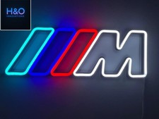 BMW M Logo LED Wand Dekoration Neon Beleuchtung Schild Garage Auto Geschenk
