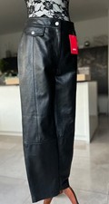 NEU! HEINE Reg€219, Lederhose Lammleder Lammnappa Nappaleder Leder Hose WITT